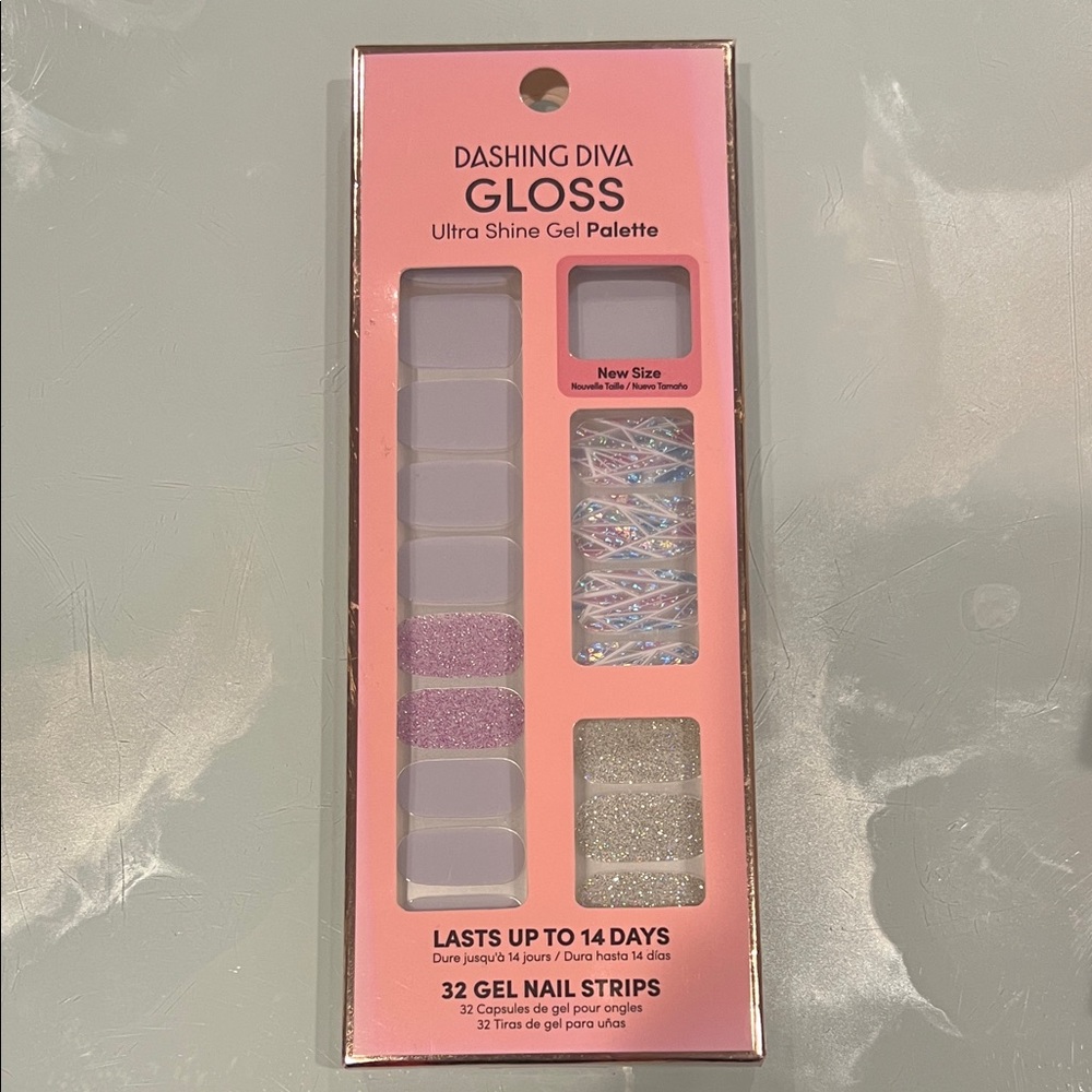 Dashing Diva Gloss Ultra Shine Gel Palette - Pink, Purple, Silver